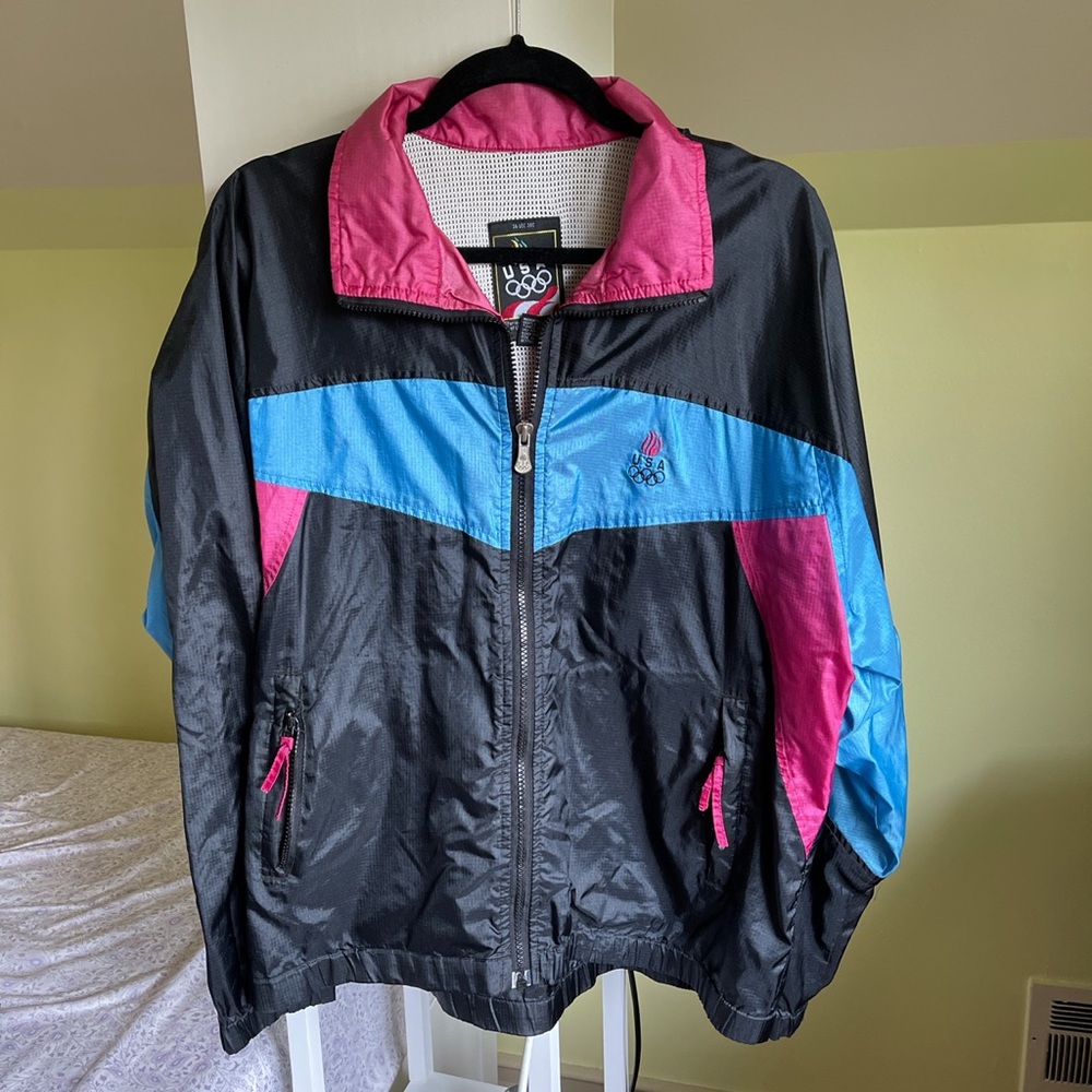 vintage usa olympics windbreaker